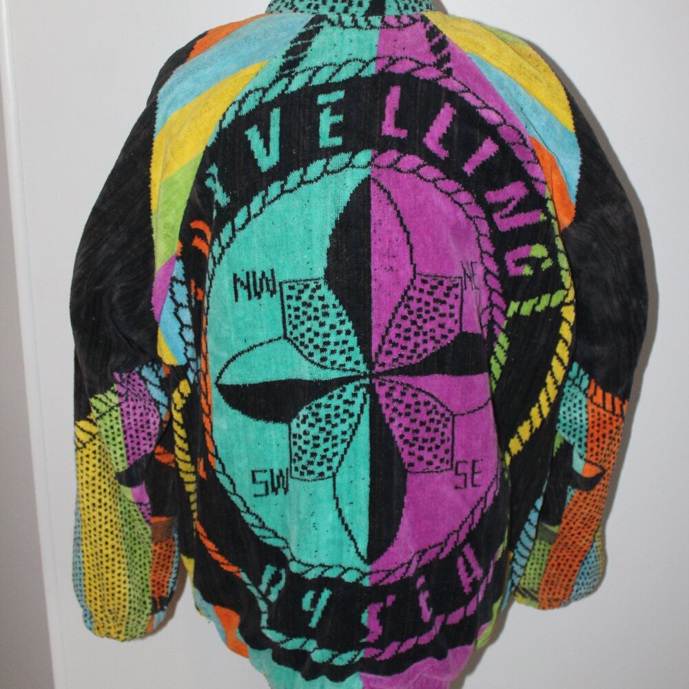 RARE Royal Pacific Vintage Unisex Heavier Terrycloth Jacket L/Xl